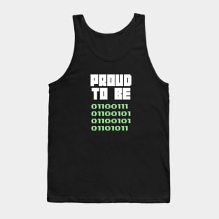 Proud to be geek Tank Top